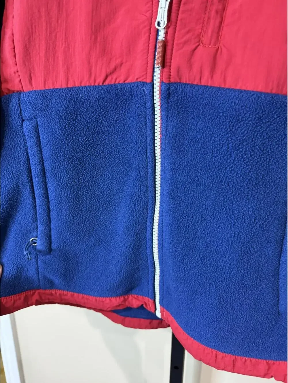 The North Face Women's Fleece Jacket Blue and Red RU 14 Denali